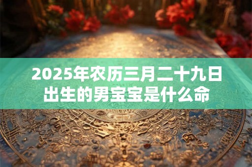 2025年农历三月二十九日出生的男宝宝是什么命 2025年农历三月二十九日出生的男宝宝是什么命