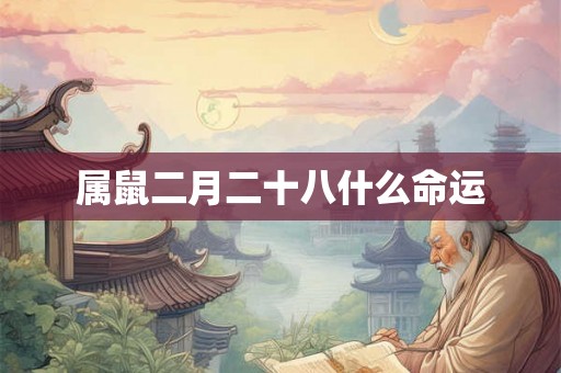 属鼠二月二十八什么命运 属鼠二月二十八什么命运