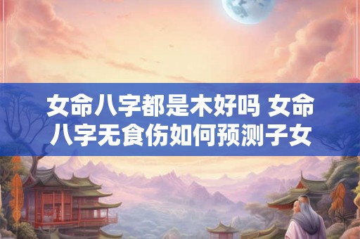 女命八字都是木好吗 女命八字无食伤如何预测子女