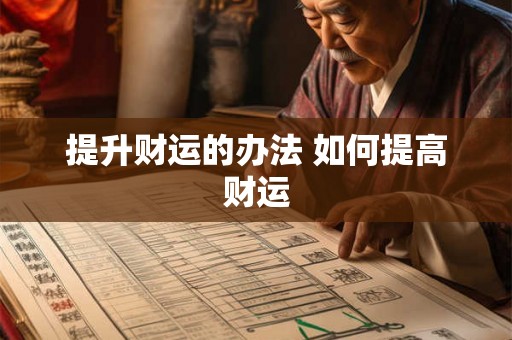 提升财运的办法 如何提高财运 提升财运的办法 如何提高财运