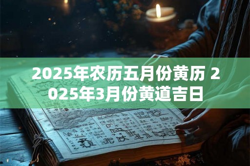2025年农历五月份黄历 2025年3月份黄道吉日 2025年农历五月份黄历 2025年3月份黄道吉日
