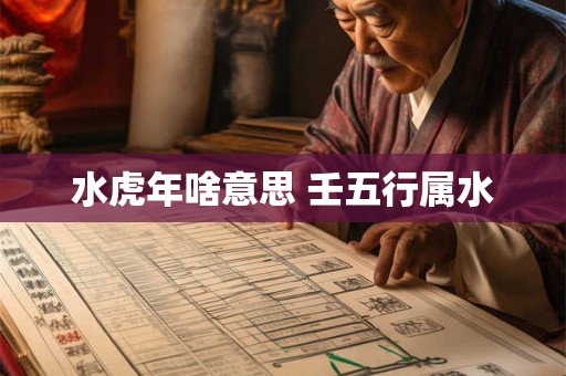 水虎年啥意思 壬五行属水 水虎年啥意思 壬五行属水
