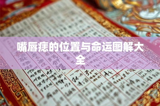 嘴唇痣的位置与命运图解大全 嘴唇痣的位置与命运图解大全