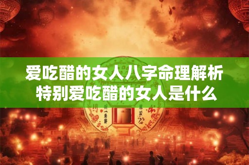 爱吃醋的女人八字命理解析 特别爱吃醋的女人是什么体质