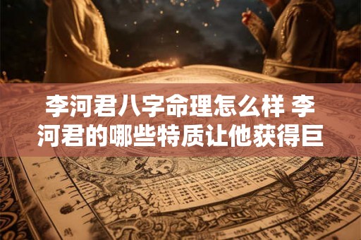 李河君八字命理怎么样 李河君的哪些特质让他获得巨大成功 李河君八字命理怎么样 李河君的哪些特质让他获得巨大成功