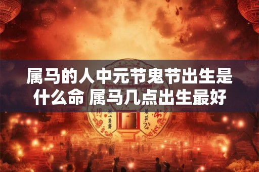 属马的人中元节鬼节出生是什么命 属马几点出生最好命 属马的人中元节鬼节出生是什么命 属马几点出生最好命