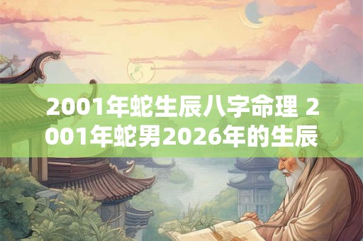 2001年蛇生辰八字命理 2001年蛇男2026年的生辰八字 2001年蛇生辰八字命理 2001年蛇男2026年的生辰八字