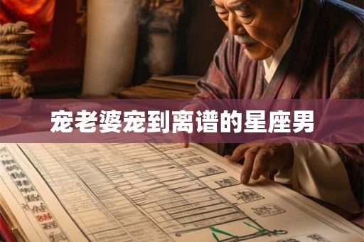 宠老婆宠到离谱的星座男 宠老婆宠到离谱的星座男