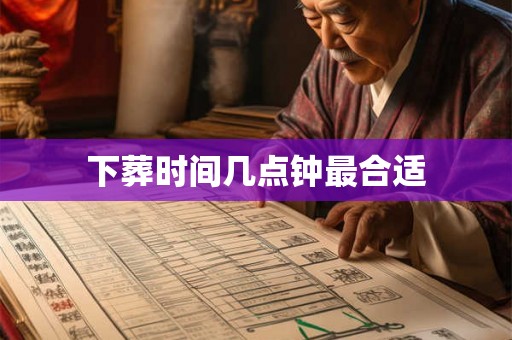 下葬时间几点钟最合适