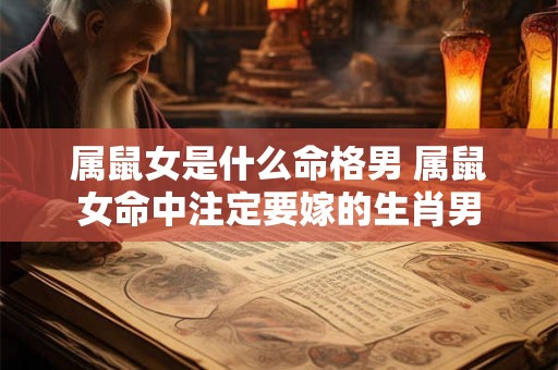 属鼠女是什么命格男 属鼠女命中注定要嫁的生肖男 属鼠女是什么命格男 属鼠女命中注定要嫁的生肖男