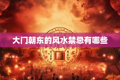 大门朝东的风水禁忌有哪些