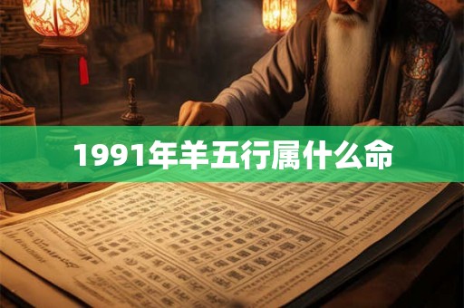 1991年羊五行属什么命 1991年羊五行属什么命
