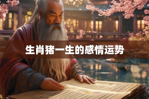 生肖猪一生的感情运势