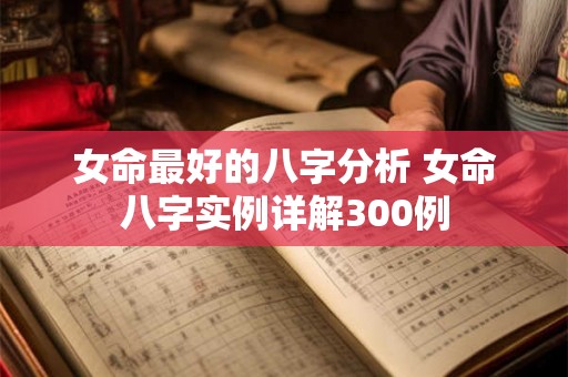 女命最好的八字分析 女命八字实例详解300例 女命最好的八字分析 女命八字实例详解300例