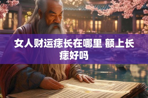 女人财运痣长在哪里 额上长痣好吗