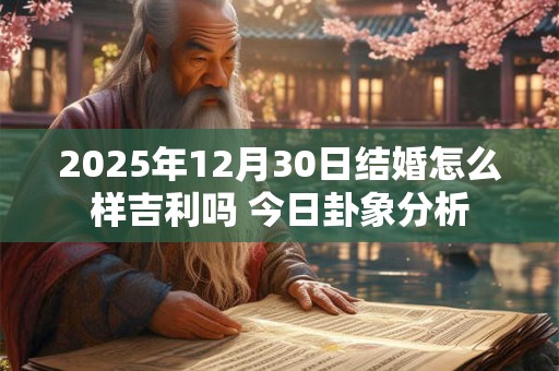 2025年12月30日结婚怎么样吉利吗 今日卦象分析