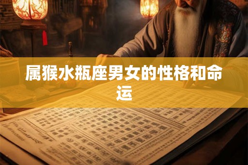 属猴水瓶座男女的性格和命运