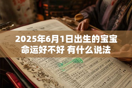 2025年6月1日出生的宝宝命运好不好 有什么说法 2025年6月1日出生的宝宝命运好不好 有什么说法