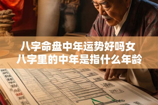八字命盘中年运势好吗女 八字里的中年是指什么年龄段 八字命盘中年运势好吗女 八字里的中年是指什么年龄段