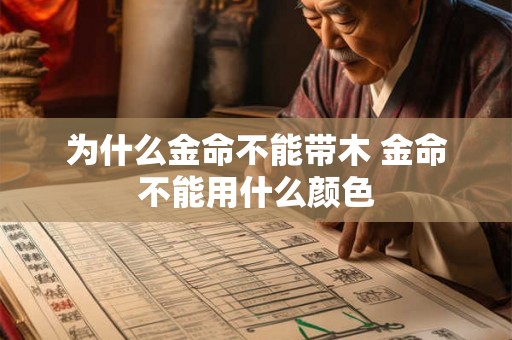 为什么金命不能带木 金命不能用什么颜色