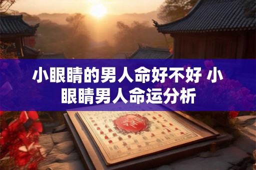 小眼睛的男人命好不好 小眼睛男人命运分析 小眼睛的男人命好不好 小眼睛男人命运分析