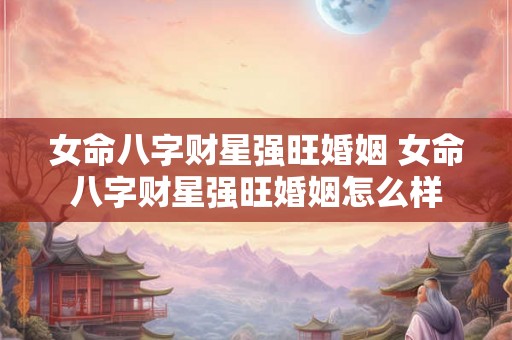 女命八字财星强旺婚姻 女命八字财星强旺婚姻怎么样 女命八字财星强旺婚姻 女命八字财星强旺婚姻怎么样
