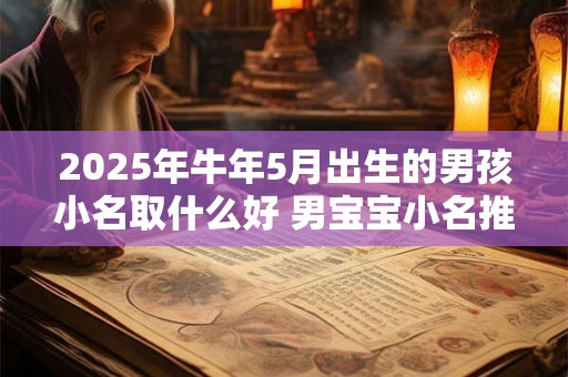 2025年牛年5月出生的男孩小名取什么好 男宝宝小名推荐 2025年牛年5月出生的男孩小名取什么好 男宝宝小名推荐