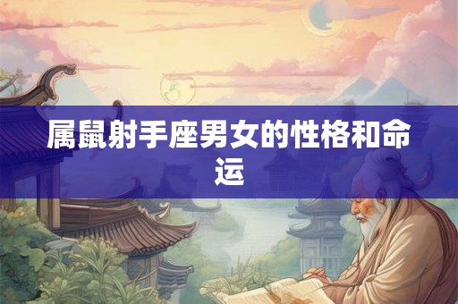 属鼠射手座男女的性格和命运 属鼠射手座男女的性格和命运