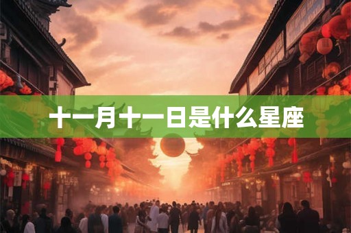 十一月十一日是什么星座