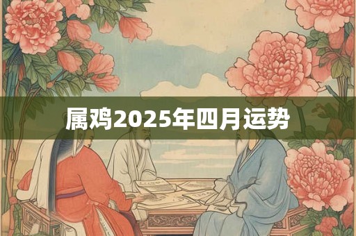 属鸡2025年四月运势 属鸡2025年四月运势