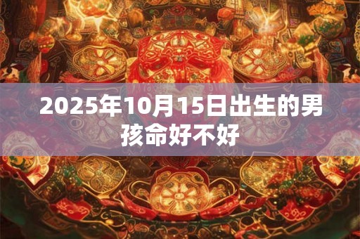 2025年10月15日出生的男孩命好不好 2025年10月15日出生的男孩命好不好