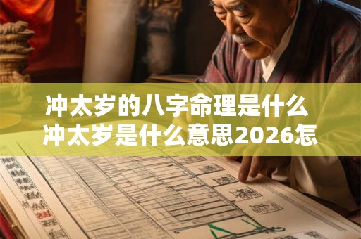 冲太岁的八字命理是什么 冲太岁是什么意思2026怎么破解