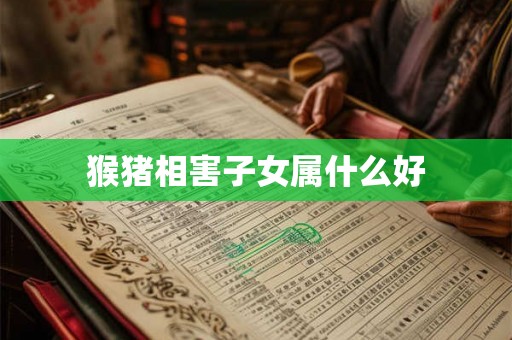 猴猪相害子女属什么好