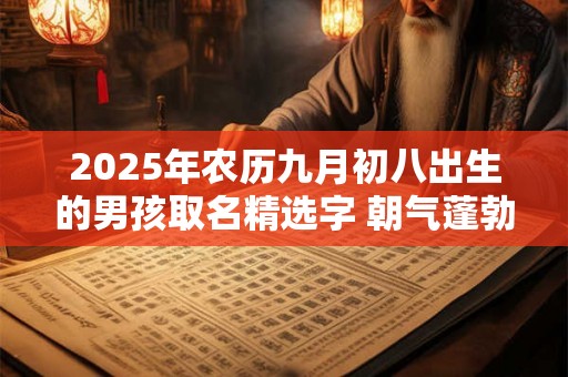 2025年农历九月初八出生的男孩取名精选字 朝气蓬勃的名字 2025年农历九月初八出生的男孩取名精选字 朝气蓬勃的名字