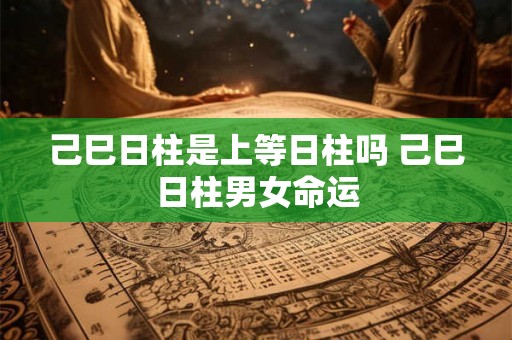 己巳日柱是上等日柱吗 己巳日柱男女命运 己巳日柱是上等日柱吗 己巳日柱男女命运