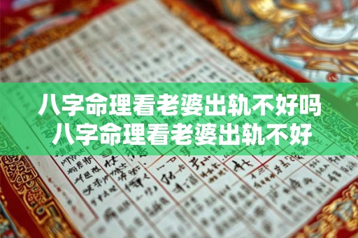 八字命理看老婆出轨不好吗 八字命理看老婆出轨不好吗怎么看 八字命理看老婆出轨不好吗 八字命理看老婆出轨不好吗怎么看