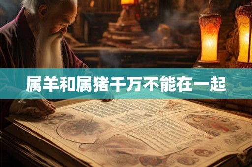 属羊和属猪千万不能在一起