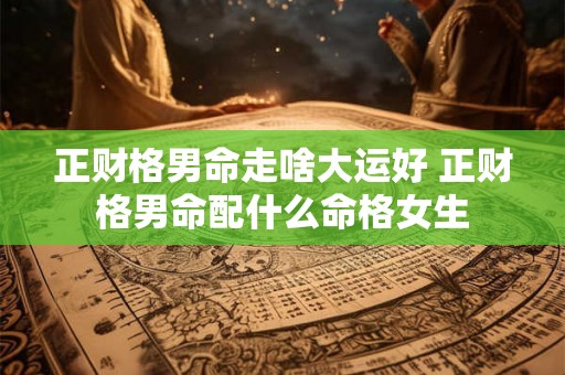正财格男命走啥大运好 正财格男命配什么命格女生 正财格男命走啥大运好 正财格男命配什么命格女生