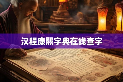 汉程康熙字典在线查字