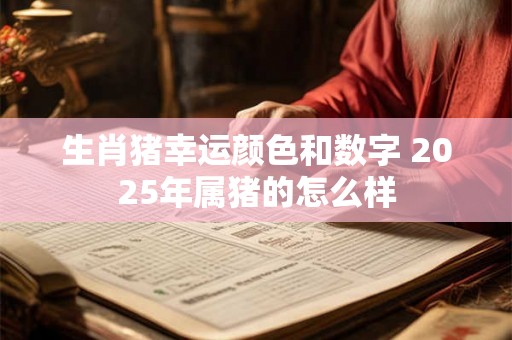 生肖猪幸运颜色和数字 2025年属猪的怎么样