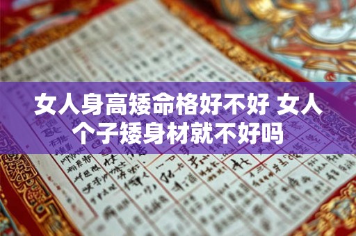 女人身高矮命格好不好 女人个子矮身材就不好吗 女人身高矮命格好不好 女人个子矮身材就不好吗