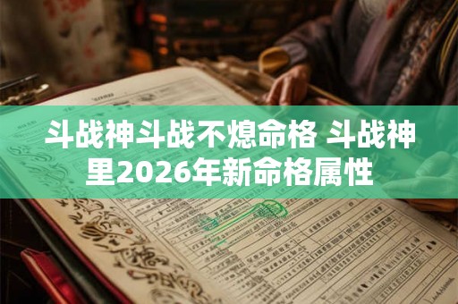 斗战神斗战不熄命格 斗战神里2026年新命格属性 斗战神斗战不熄命格 斗战神里2026年新命格属性