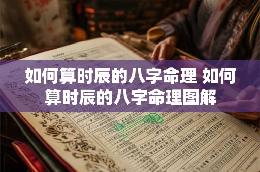 如何算时辰的八字命理 如何算时辰的八字命理图解
