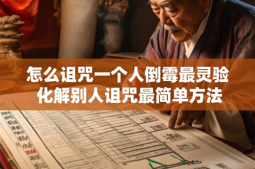 怎么诅咒一个人倒霉最灵验 化解别人诅咒最简单方法 怎么诅咒一个人倒霉最灵验 化解别人诅咒最简单方法