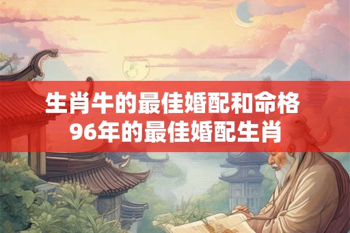 生肖牛的最佳婚配和命格 96年的最佳婚配生肖 生肖牛的最佳婚配和命格 96年的最佳婚配生肖