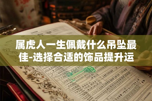 属虎人一生佩戴什么吊坠最佳-选择合适的饰品提升运势 属虎人一生佩戴什么吊坠最佳-选择合适的饰品提升运势