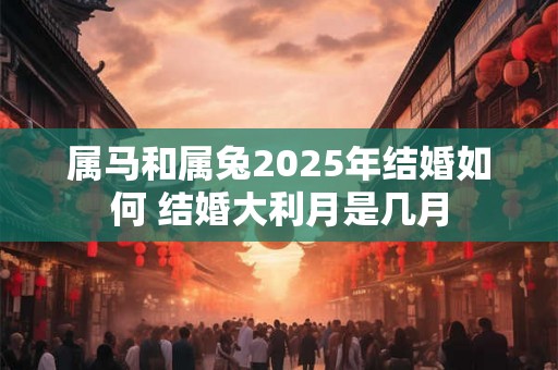 属马和属兔2025年结婚如何 结婚大利月是几月 属马和属兔2025年结婚如何 结婚大利月是几月