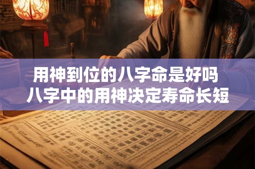 用神到位的八字命是好吗 八字中的用神决定寿命长短吗 用神到位的八字命是好吗 八字中的用神决定寿命长短吗