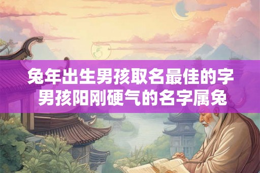 兔年出生男孩取名最佳的字 男孩阳刚硬气的名字属兔 兔年出生男孩取名最佳的字 男孩阳刚硬气的名字属兔