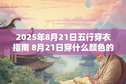 2025年8月21日五行穿衣指南 8月21日穿什么颜色的衣服